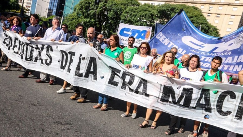 ATE y la CTA A marcharon por la suspensión de pagos y la investigación de la deuda externa