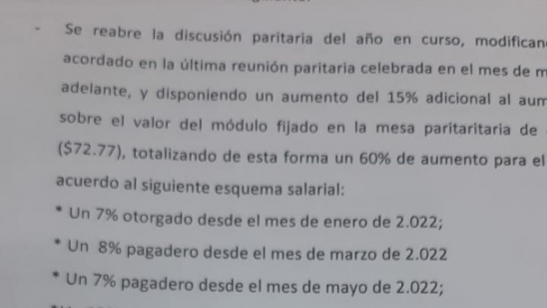 General Arenales: reapertura de la paritaria y nuevo acuerdo salarial