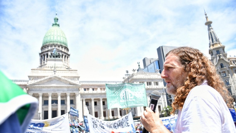 ATE bonaerense se movilizó en defensa de la soberanía del Paraná