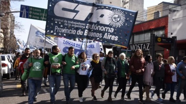En defensa del trabajo y el salario, ATE participó de la movilización de San Cayetano