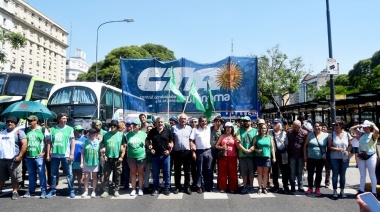 ATE y la CTA-A acompañaron la asunción de Alberto Fernández
