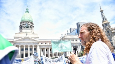 ATE bonaerense se movilizó en defensa de la soberanía del Paraná