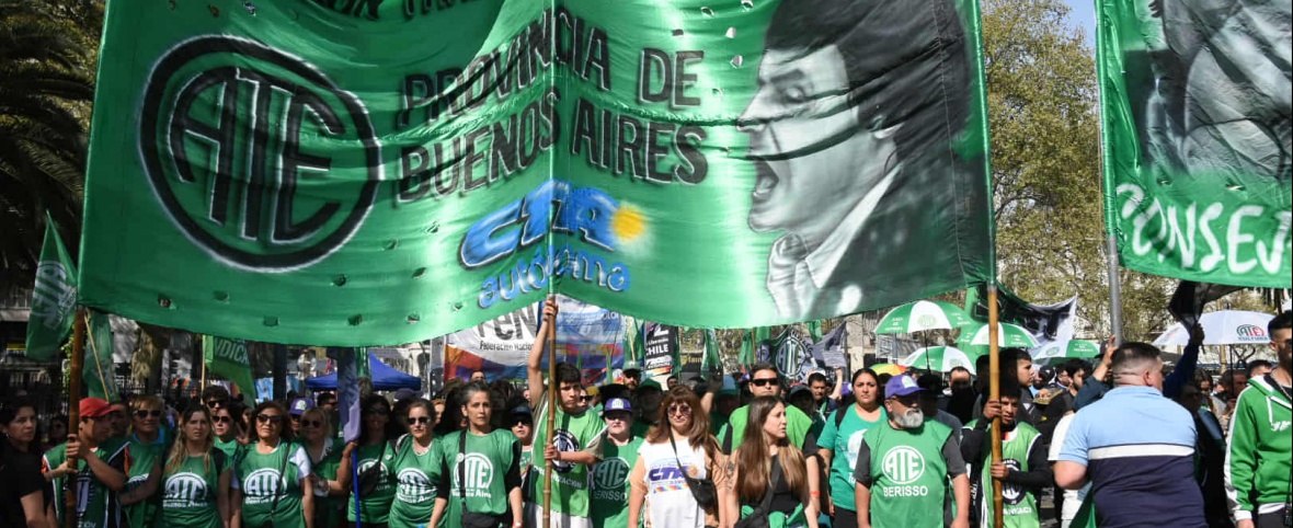 ATE protagonizó la masiva movilización en rechazo a los vetos de las leyes de Financiamiento Universitario y de Emergencia Pediátrica