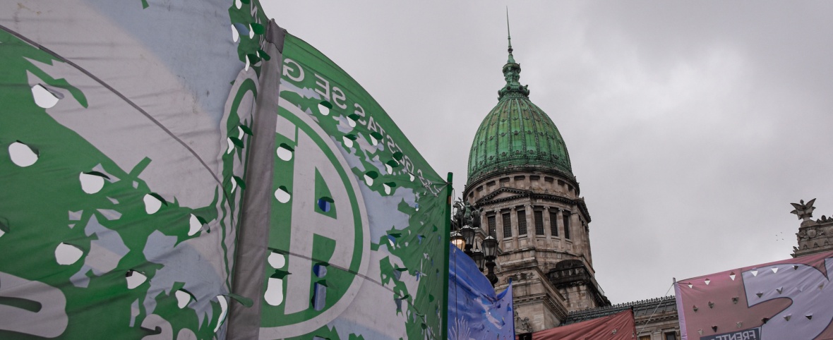 ATE se movilizó contra la ley de tierras y en defensa de la soberanía