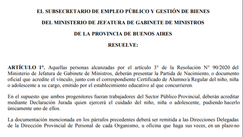 Exceptúan a  trabajadorxs de Niñez de hacer uso de las licencias