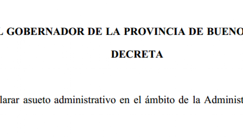 Asueto Administrativo estatal
