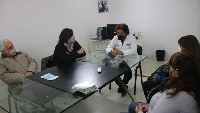 Importante reunión con las autoridades del hospital de IOMA en Temperley