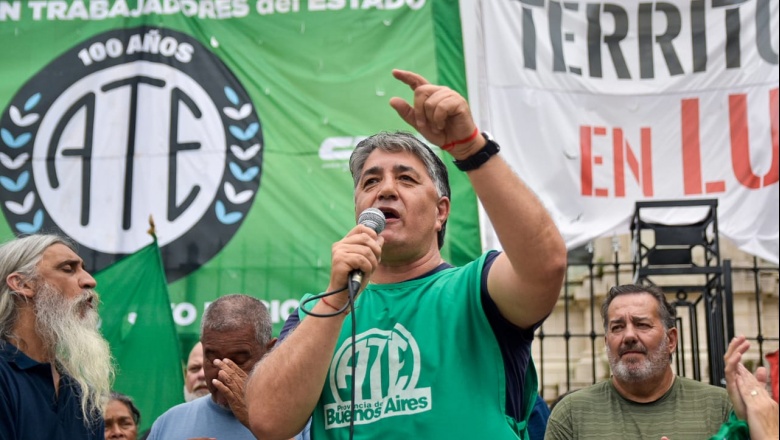ATE bonaerense marchó al Congreso contra la reforma laboral