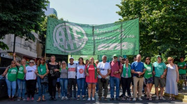 ATE estuvo presente en la asunción de Axel Kicillof