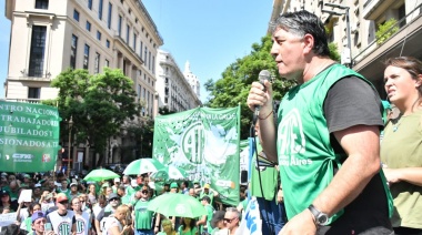 ATE paró y movilizó al Ministerio de Desregulación y Transformación del Estado