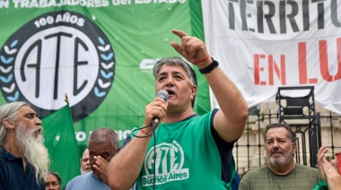 ATE bonaerense marchó al Congreso contra la reforma laboral