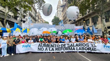 ATE provincia se movilizó al Congreso contra la quita de derechos y la reforma laboral de Milei 