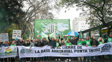ATE bonaerense se movilizó en defensa de la base de Punta Indio