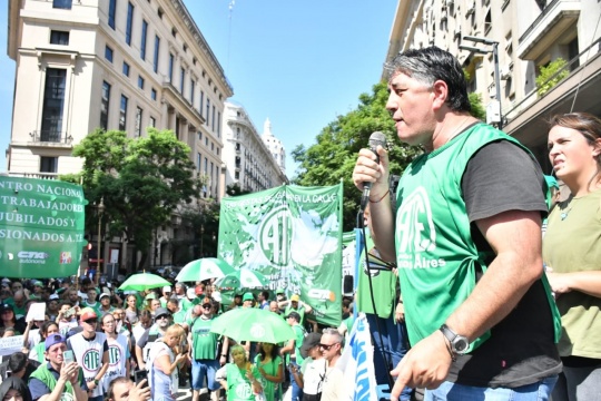 ATE paró y movilizó al Ministerio de Desregulación y Transformación del Estado