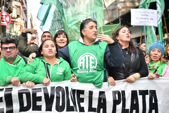 Paro, unidad y movilización: ATE bonaerense exigió la restitución de los fondos de la provincia 