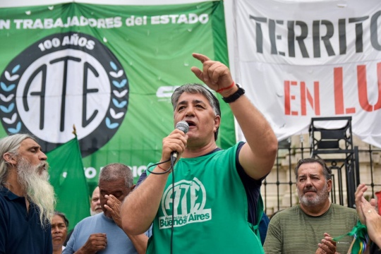 ATE bonaerense marchó al Congreso contra la reforma laboral