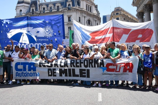 ATE bonaerense se movilizó contra la reforma laboral