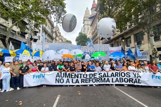 ATE provincia se movilizó al Congreso contra la quita de derechos y la reforma laboral de Milei 