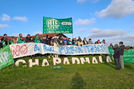 ATE bonaerense se moviliza a Chapadmalal contra la privatización y los despidos