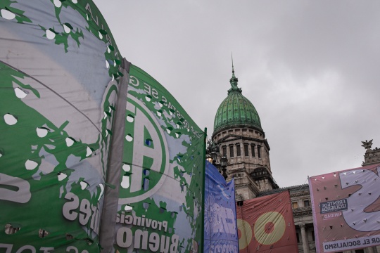 ATE se movilizó contra la ley de tierras y en defensa de la soberanía