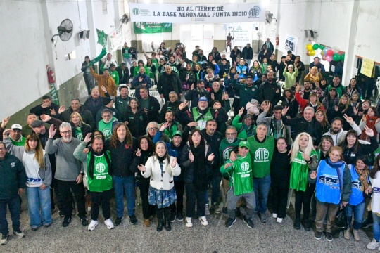 Encuentro de trabajadores y trabajadores en defensa de la Base Aeronaval de Punta Indio definió paro y movilización de nacionales de la provincia
