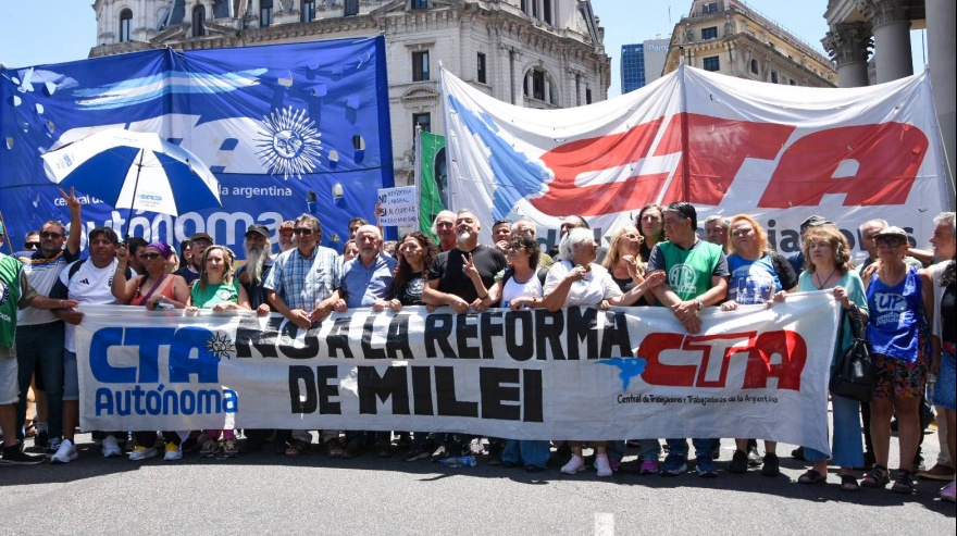 ATE bonaerense se movilizó contra la reforma laboral